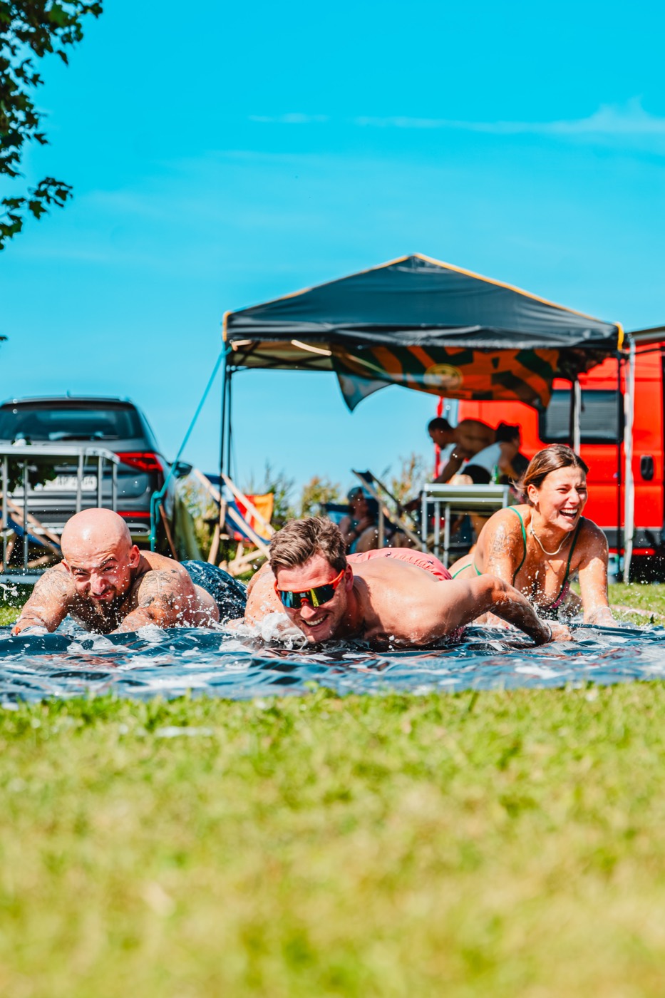 Wasserrutsche auf dem Campground